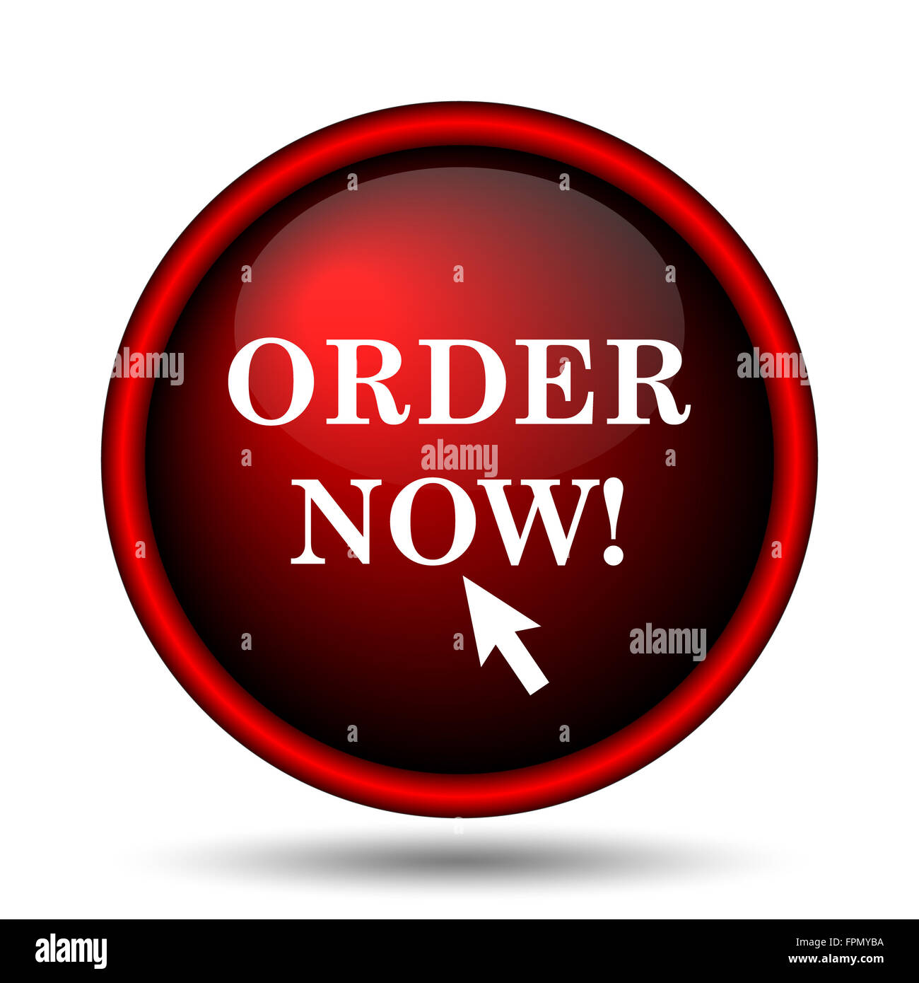 Order now icon. Internet button on white background Stock Photo - Alamy
