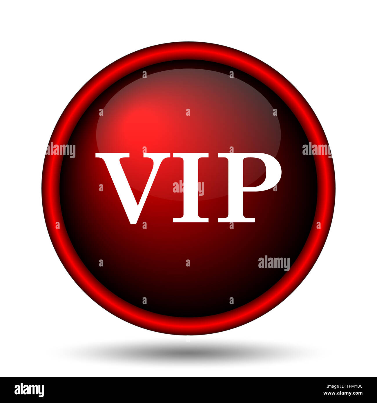 VIP icon. Internet button on white background Stock Photo - Alamy