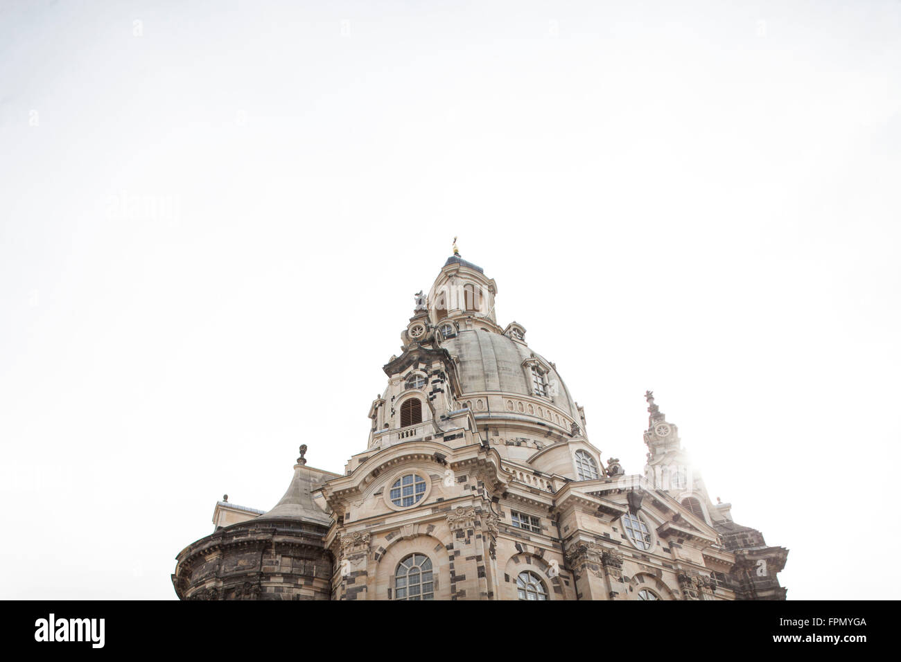 Dresden Frauenkirche (Church of Our Lady), Detail Stock Photo