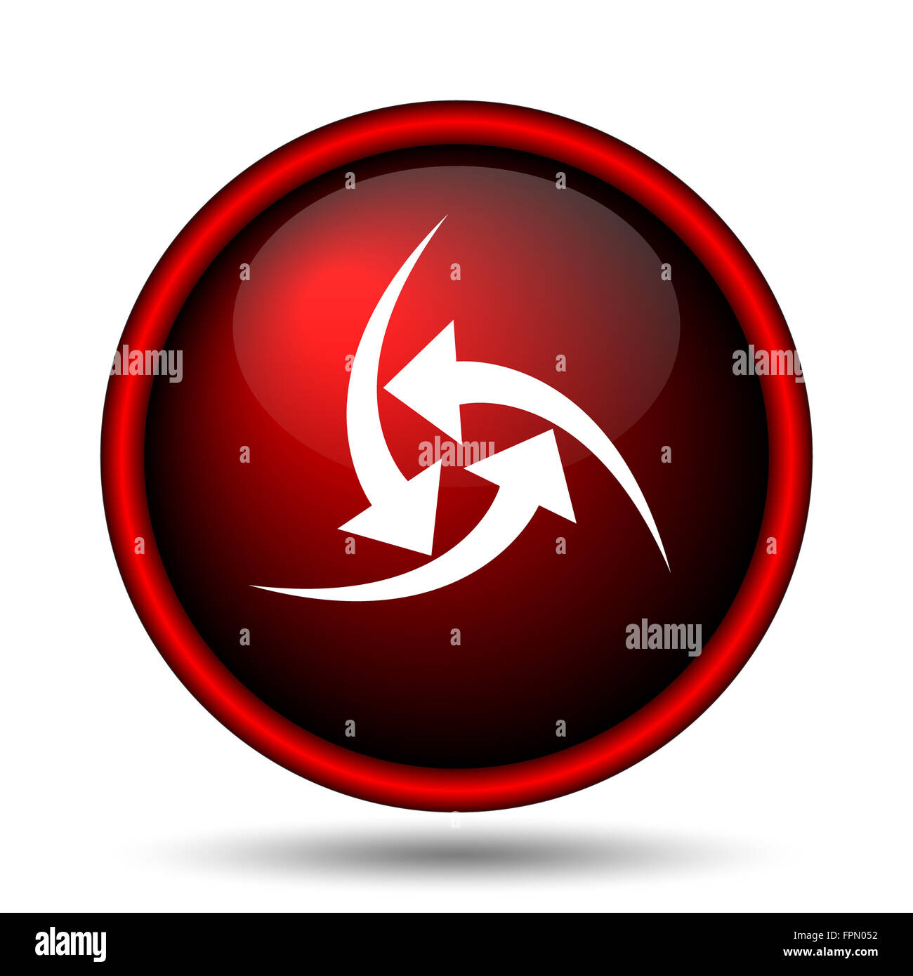 Change icon. Internet button on white background Stock Photo - Alamy