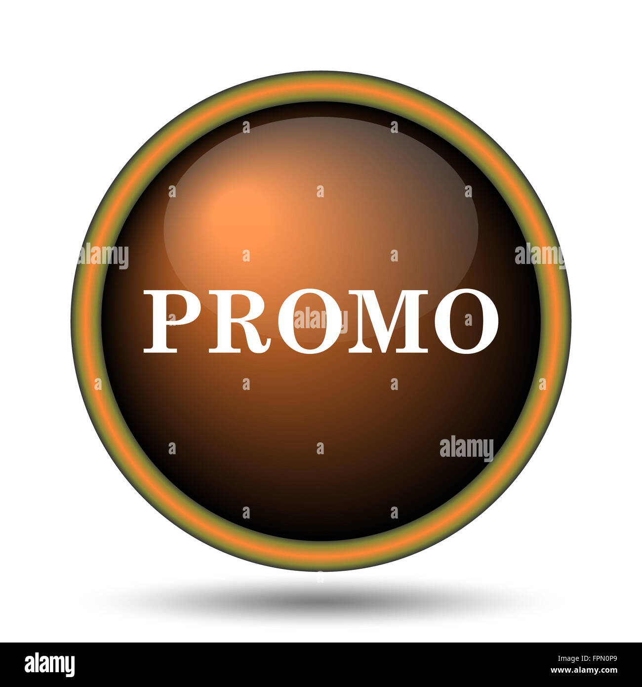 Promo icon. Internet button on white background Stock Photo - Alamy