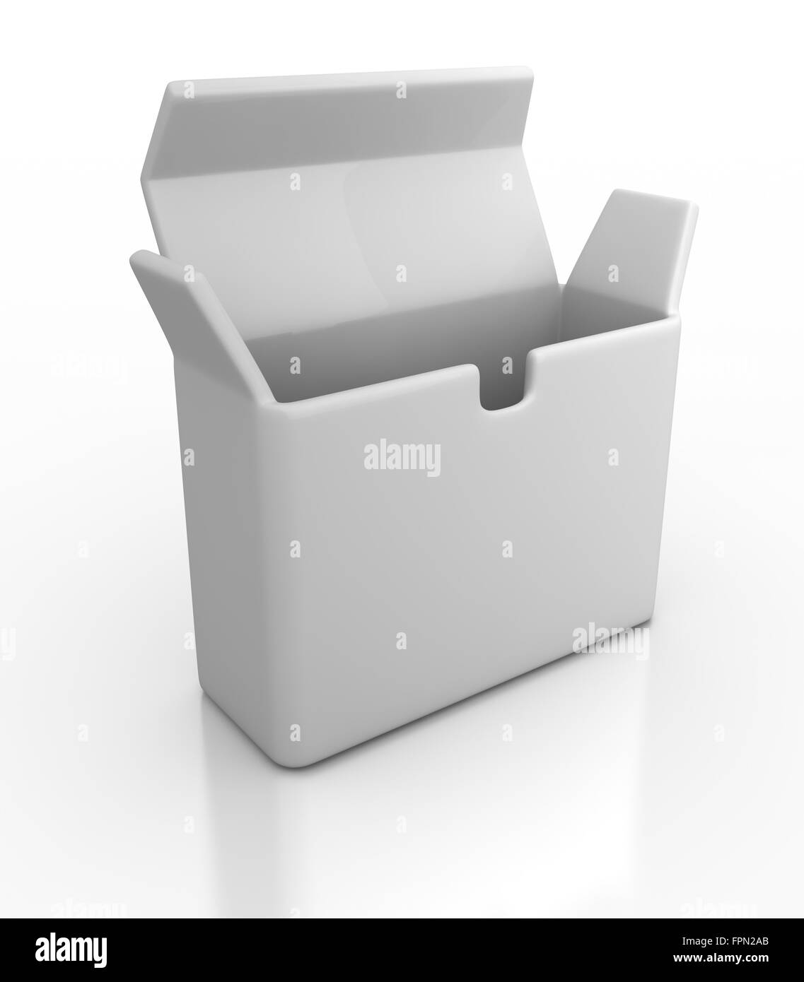 Empty box , This is a computer generated and 3d rendered picture Stock