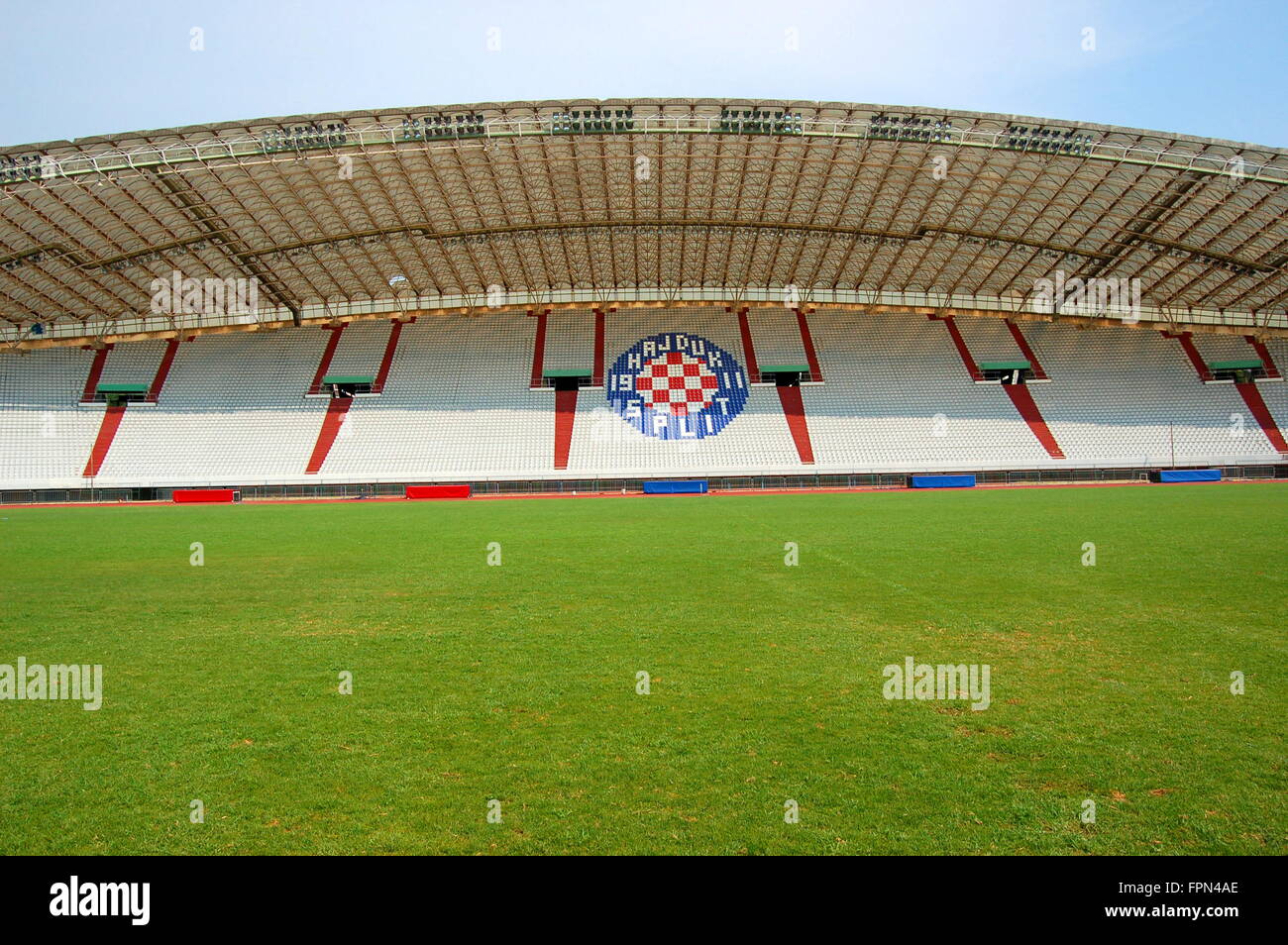 Rijeka, Croatia. 24th May, 2023. Players of Hajduk Split celebrate with the  trophy after the victory against xxx in their SuperSport Croatian Football  Cup final match at HNK Rijeka Stadium in Rijeka