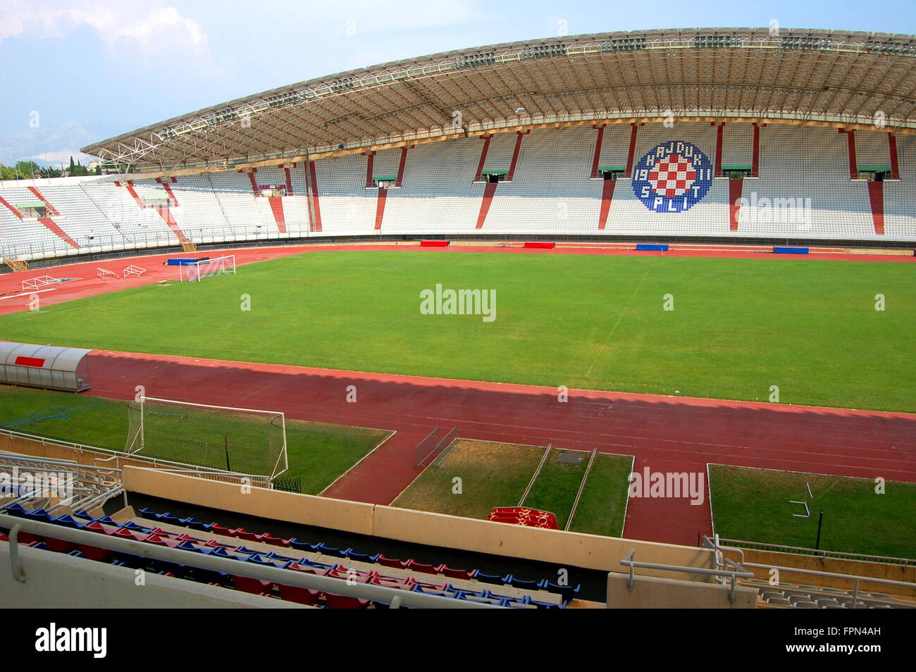 Rijeka, Croatia. 24th May, 2023. Players of Hajduk Split celebrate with the  trophy after the victory against Sibenik in their SuperSport Croatian  Football Cup final match at HNK Rijeka Stadium in Rijeka