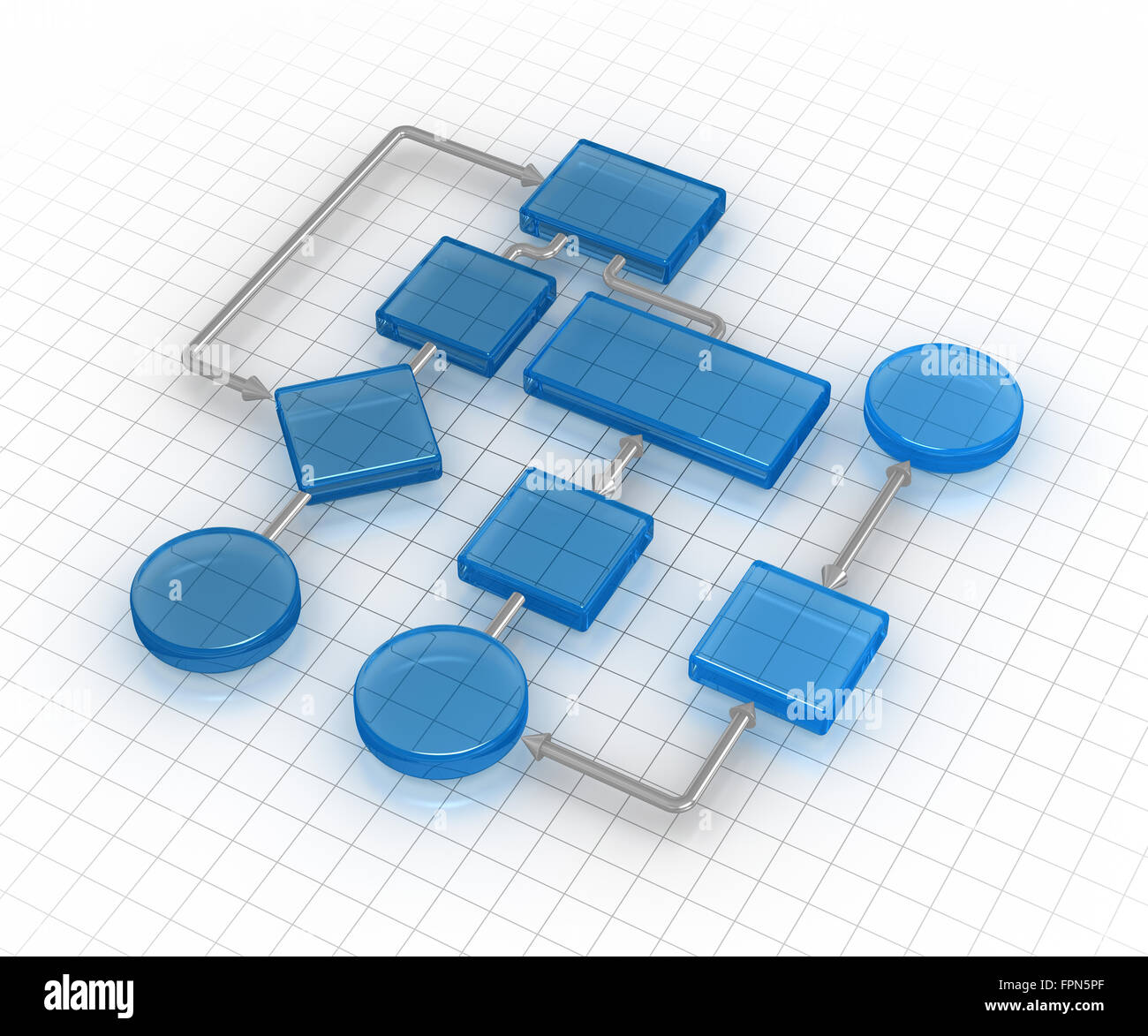 Flow chart , This is a computer generated and 3d rendered image Stock ...