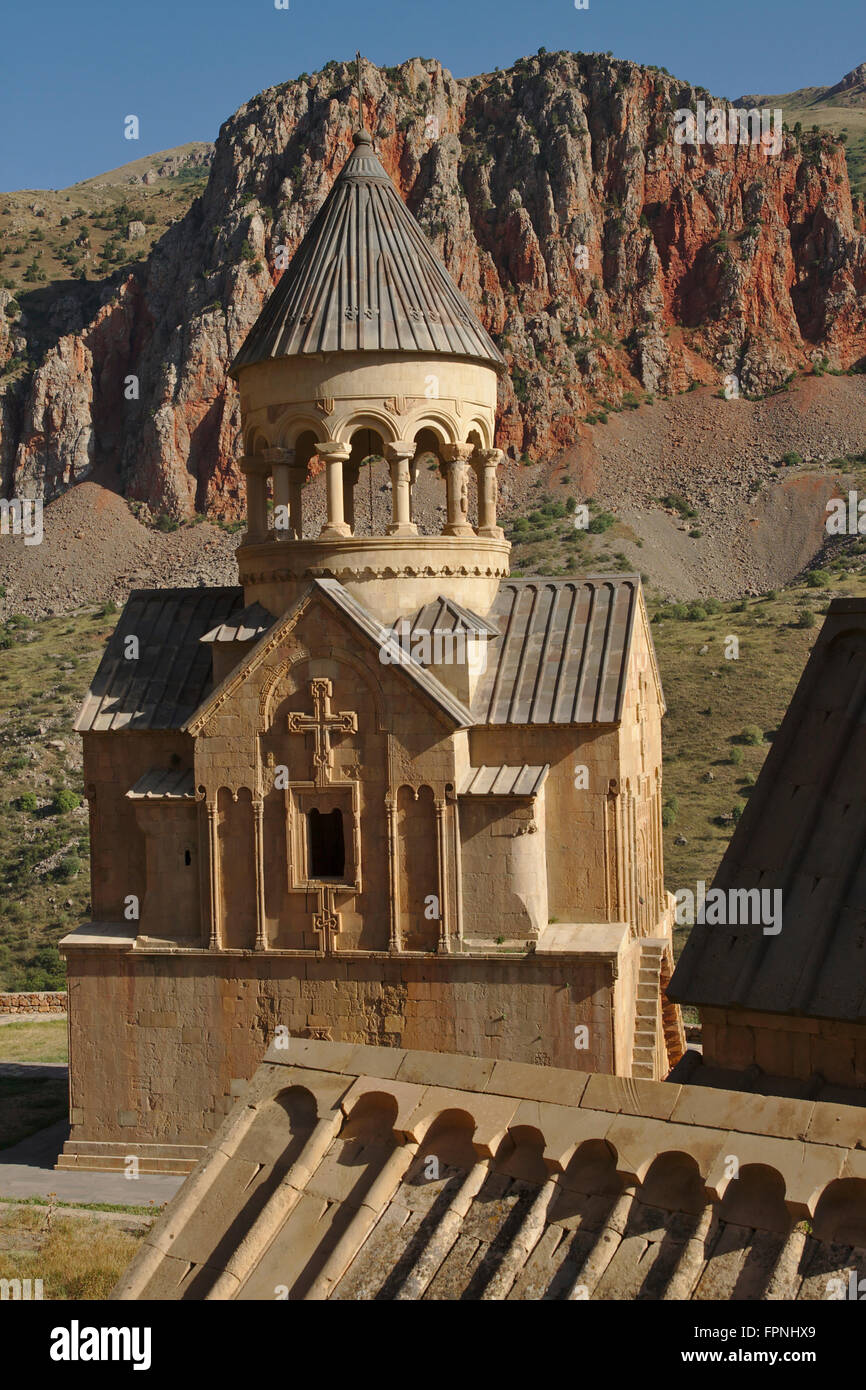 Noravank monastery, Surb Astvatsatsin Church, roof of Surb Grigor Chapel, Armenia Stock Photo