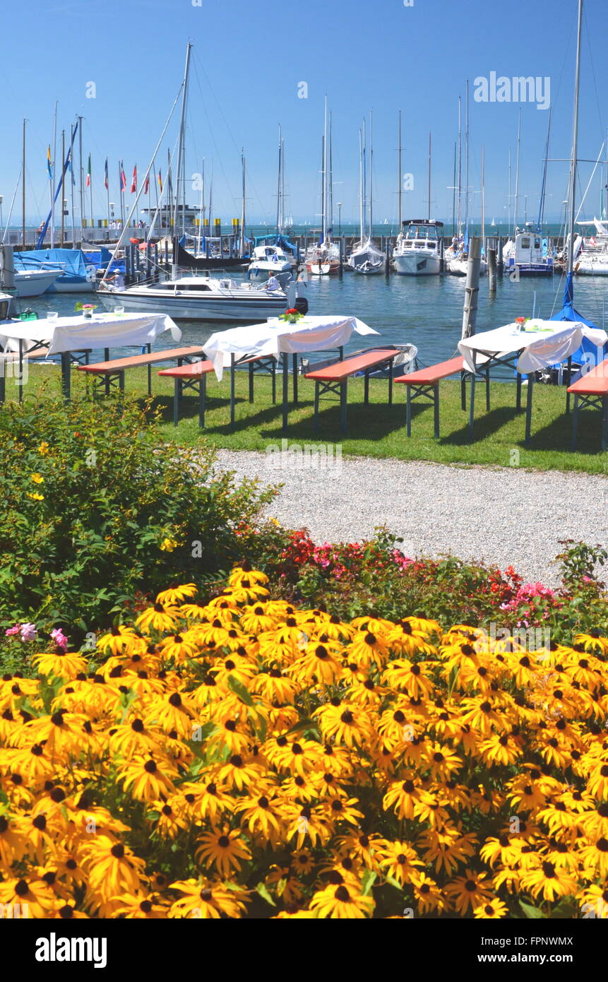 Beautiful picturesque lake constance in hi-res stock photography and