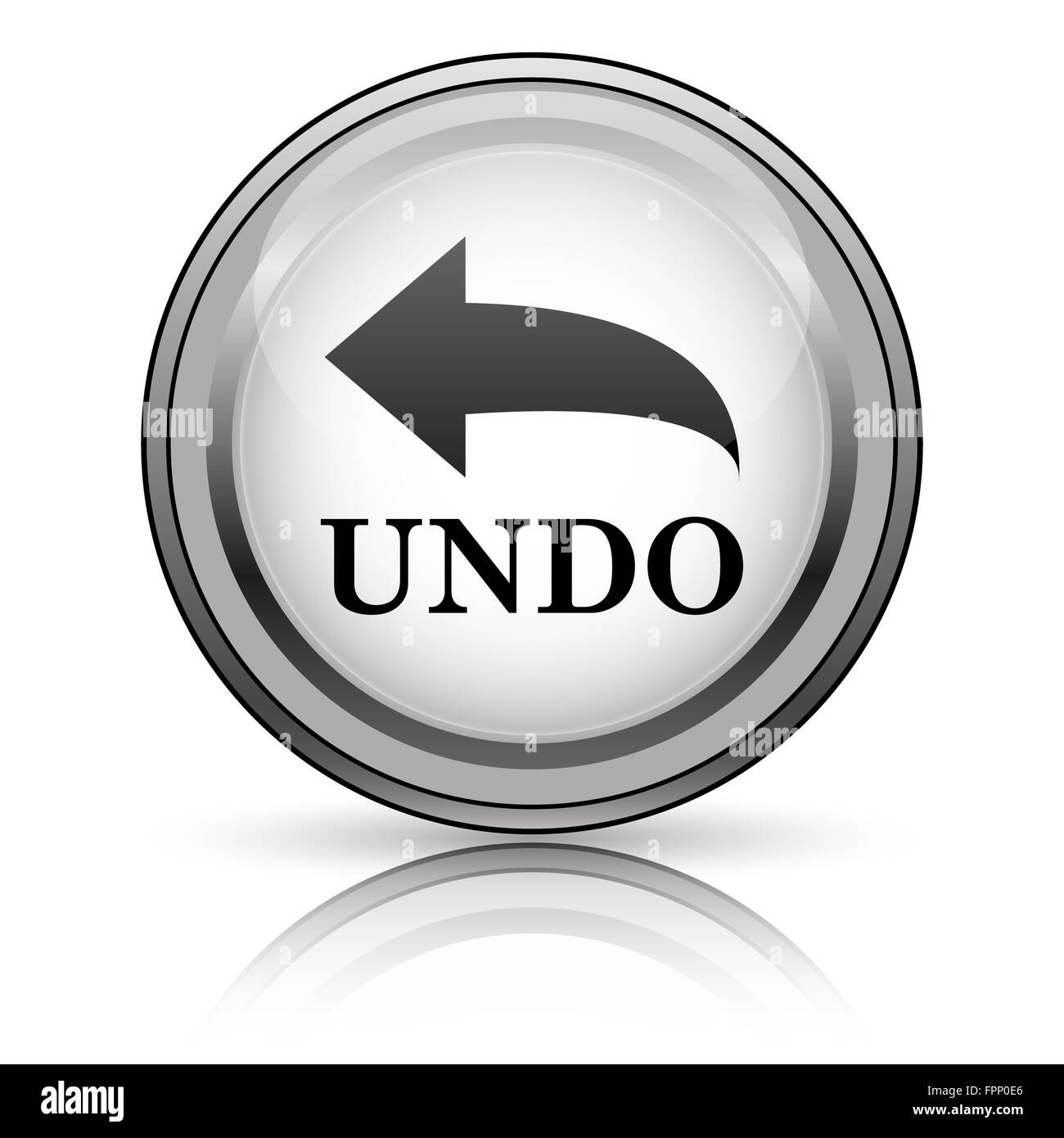 Undo icon Internet button on white background Stock Photo Alamy Undo icon Internet button on white background Stock Photo Alamy