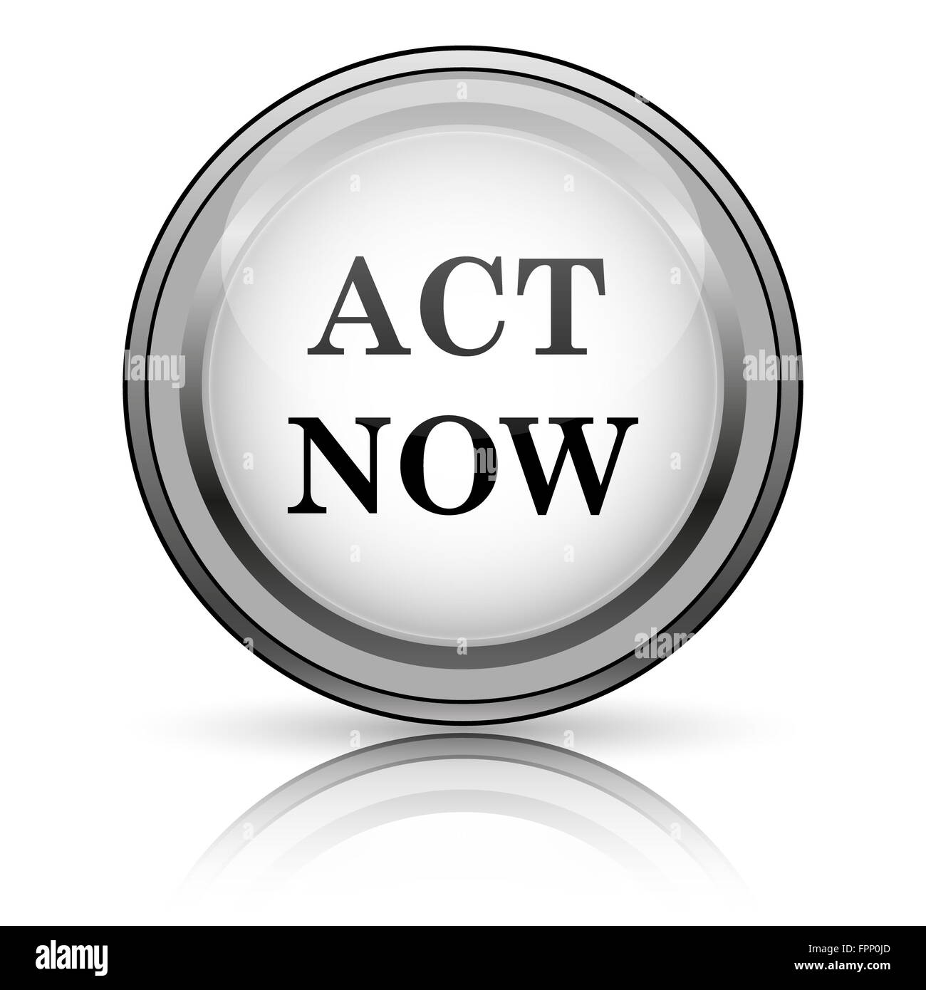 Act now icon. Internet button on white background Stock Photo - Alamy