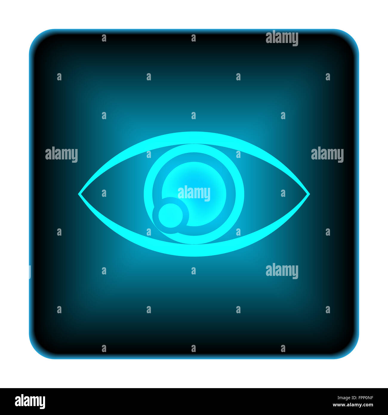 Eye icon. Internet button on white background Stock Photo - Alamy
