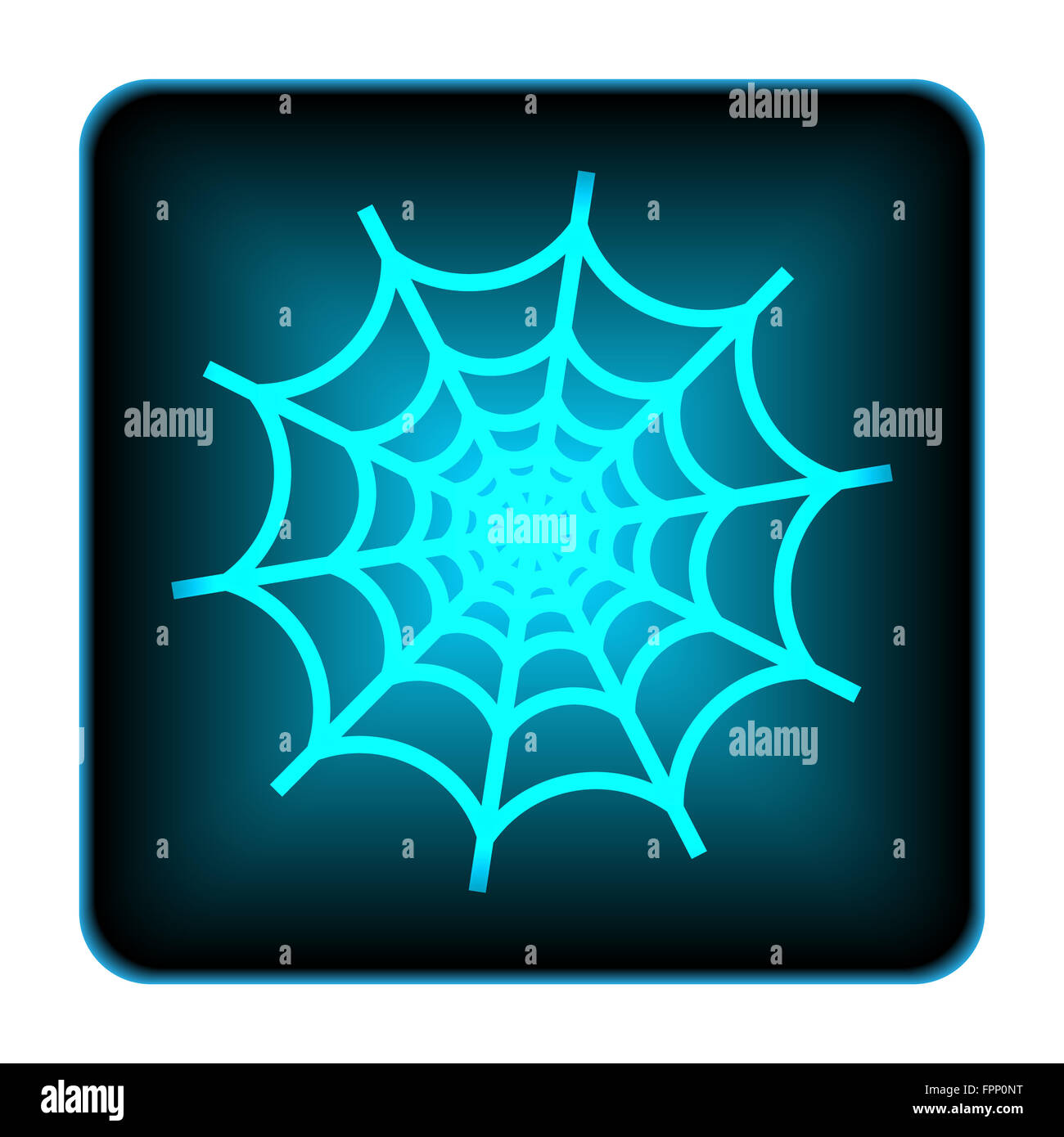Spider web icon. Internet button on white background Stock Photo - Alamy
