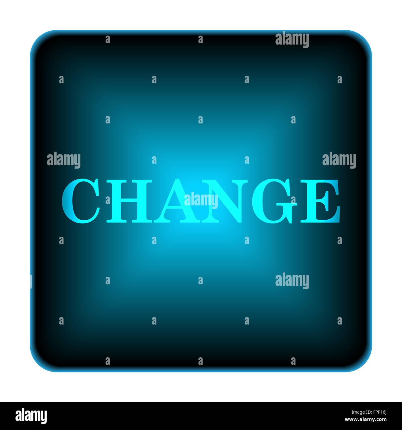Change icon. Internet button on white background Stock Photo - Alamy