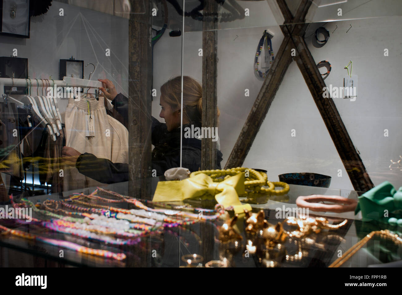 Baserange fashion clothing at Avenue Louise, Brussels, Belgium. Buying