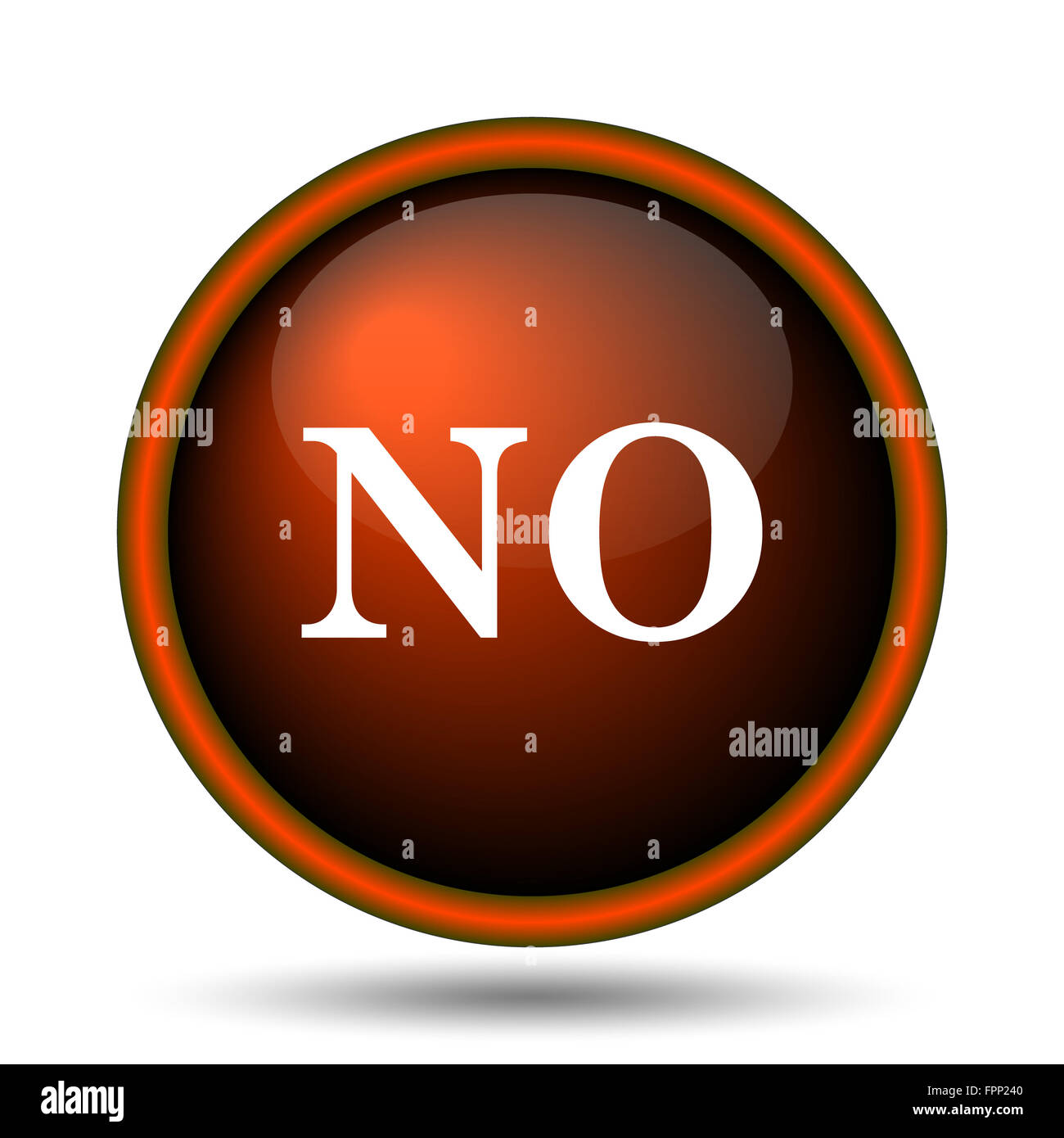 No icon. Internet button on white background Stock Photo - Alamy