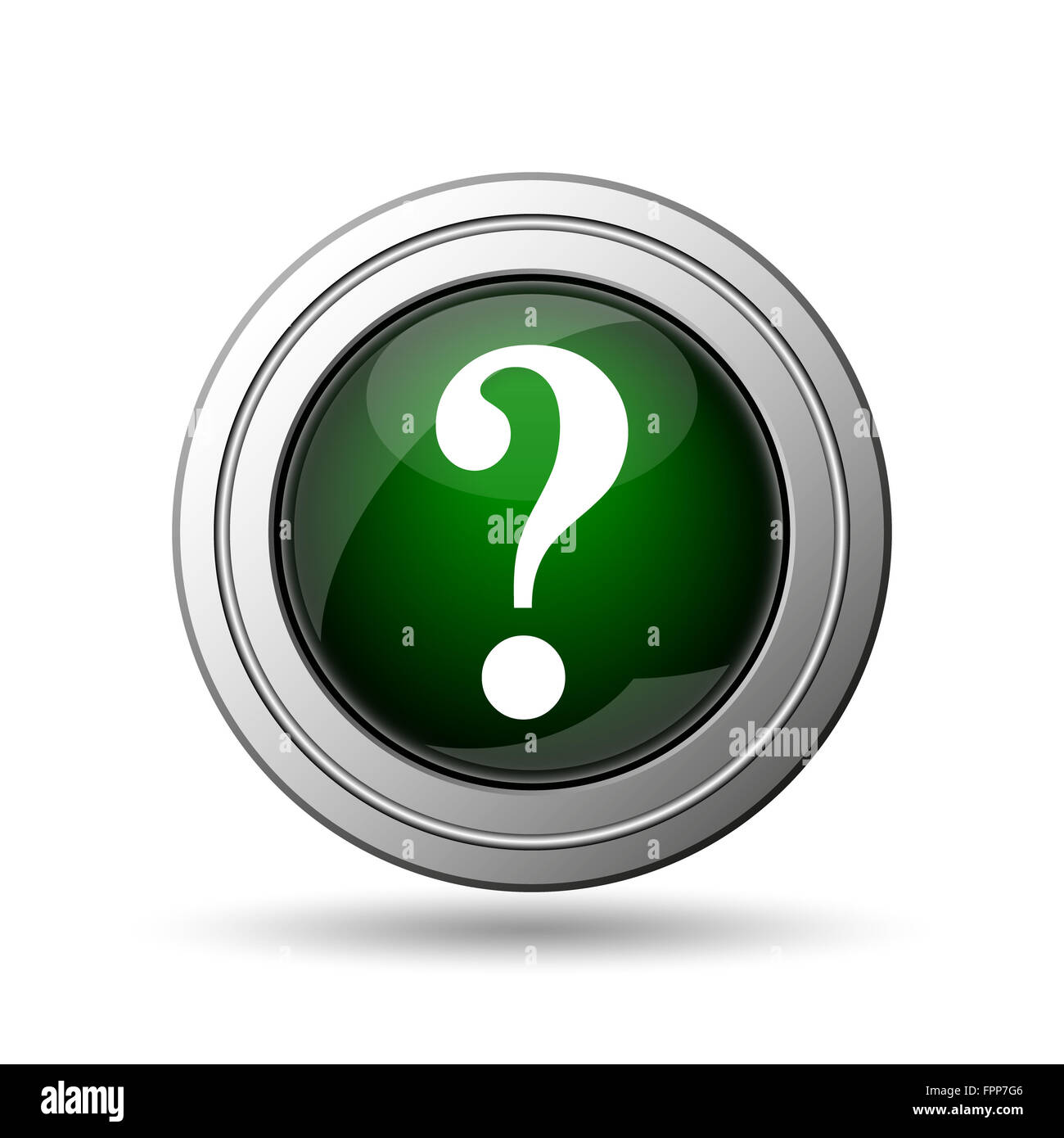 Question mark icon. Internet button on white background Stock Photo - Alamy