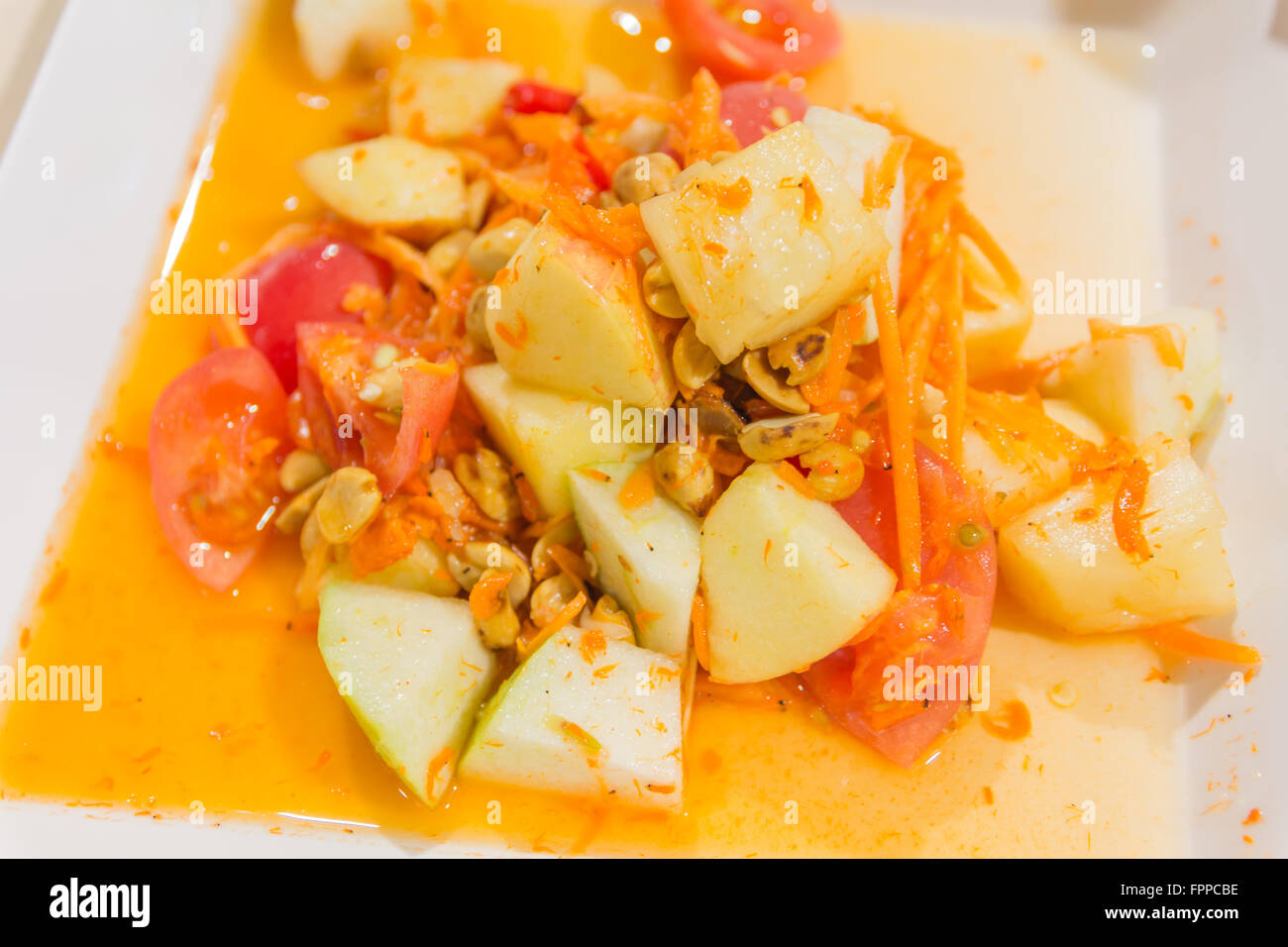 spicy fruit salad Thai food Stock Photo Alamy