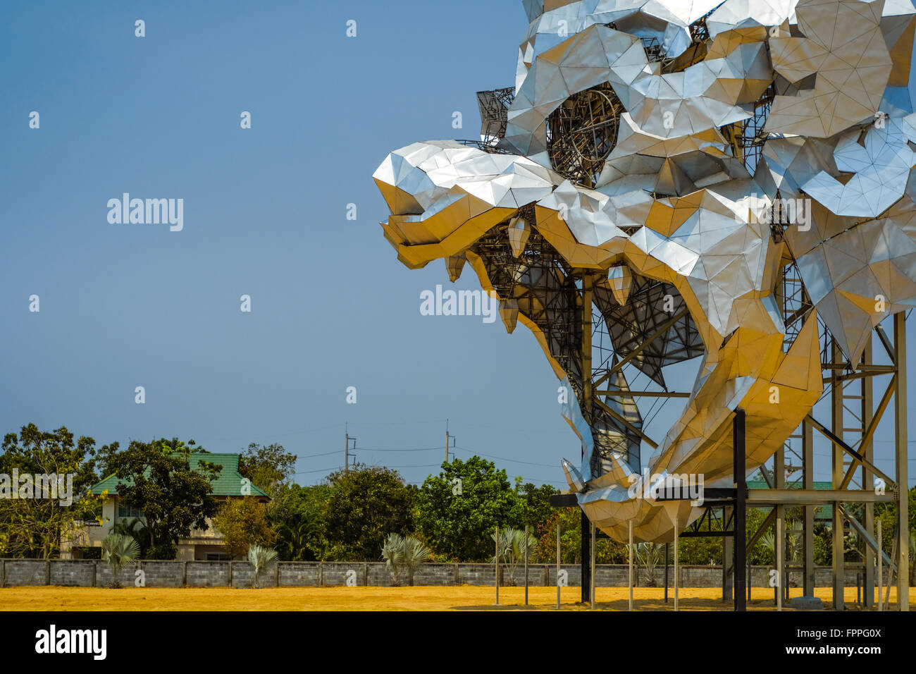 Hanuman music festival stage. Stock Photo