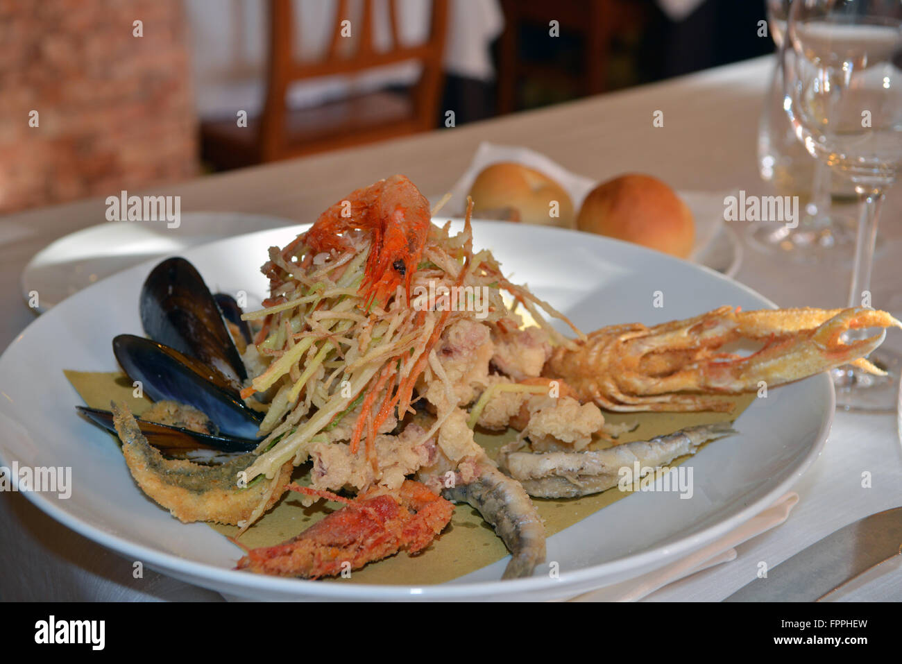 photography stock - and images hi-res misto Fritto platter and seafood fish Alamy