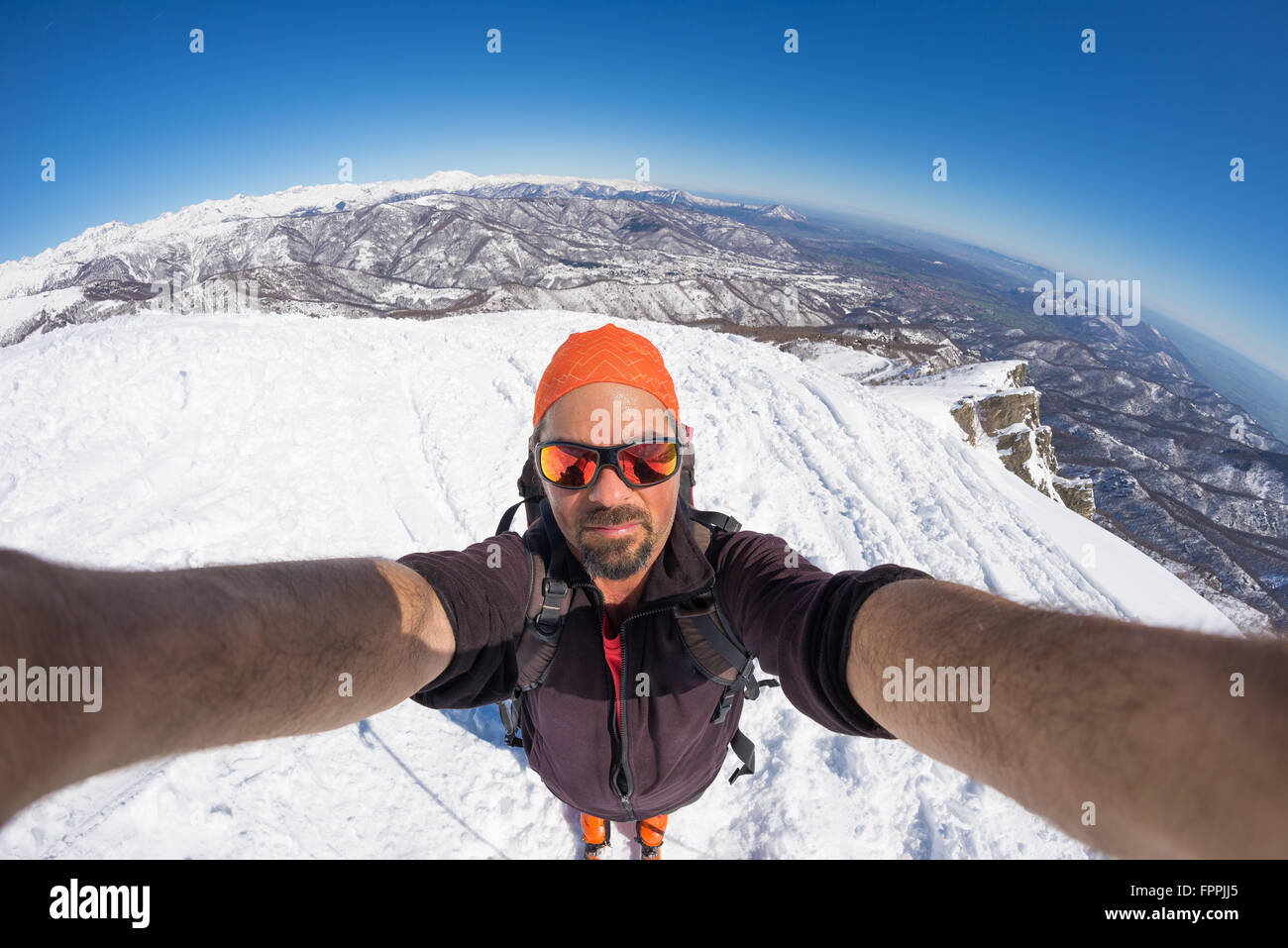 Taking selfie on ski slope hi-res stock photography and images - Alamy