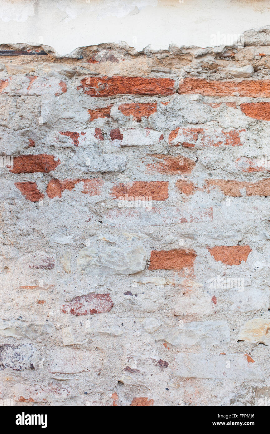 Weathered brick wall Stock Photo