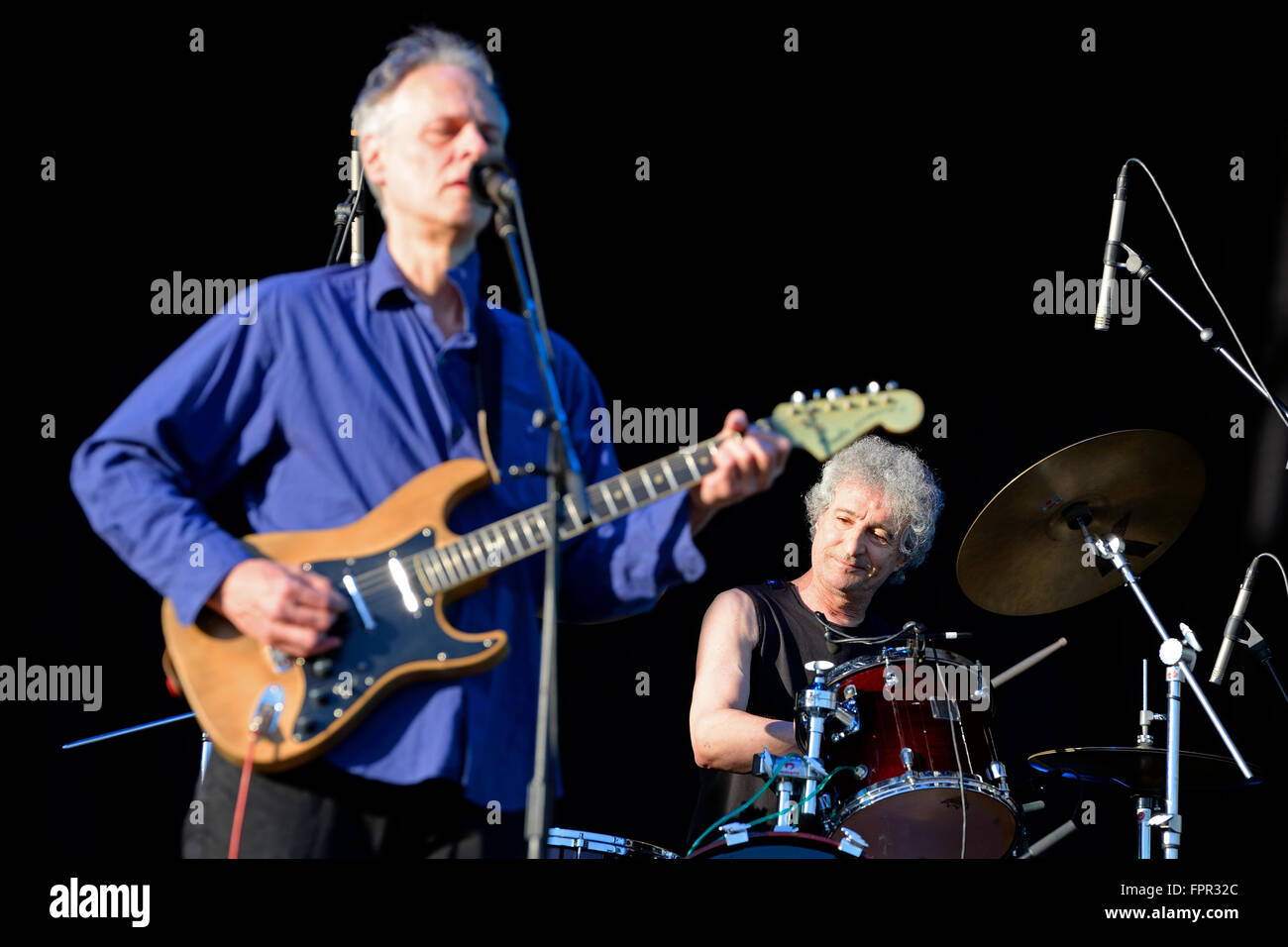 BARCELONA - MAY 30: Television (legendary rock band) performance at Heineken Primavera Sound 2014 Festival. Stock Photo