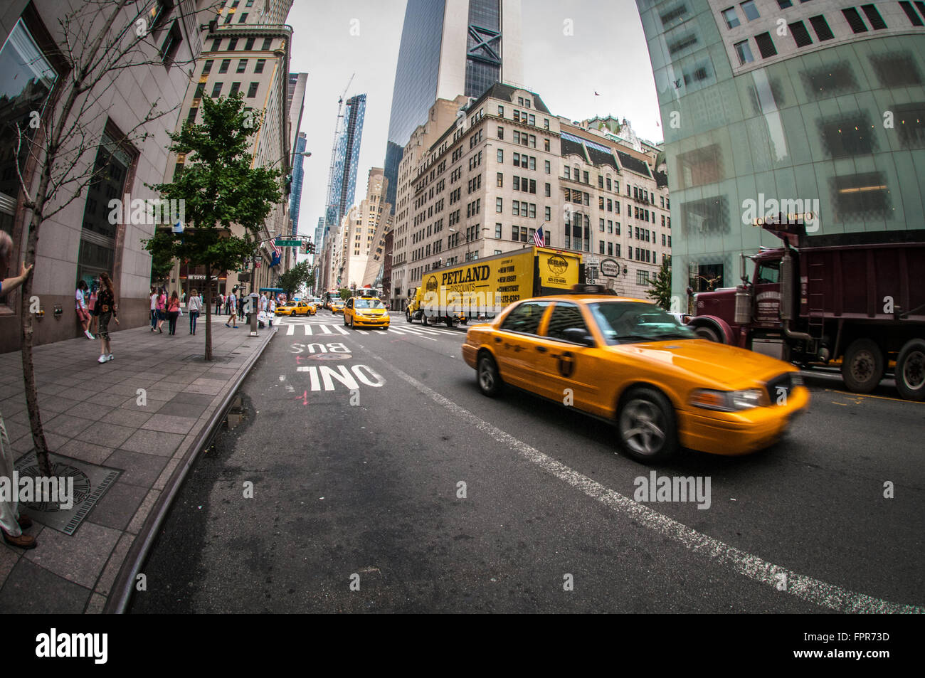Taxis New York City Usa Stock Photo Alamy