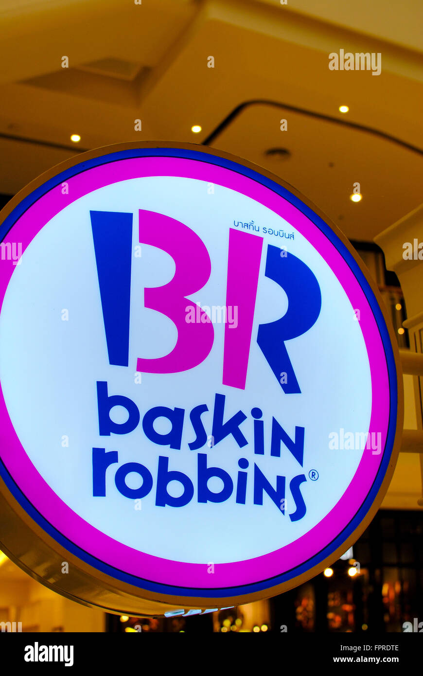 Baskin Robbins ice cream shop Stock Photo Alamy