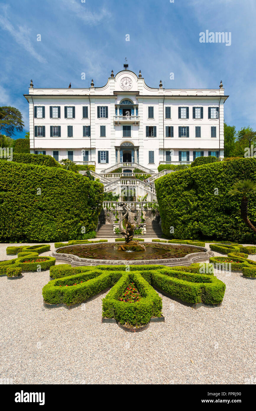 The garden and Villa Carlotta Tremezzo, lake Como, Lombardy, Italy Stock Photo