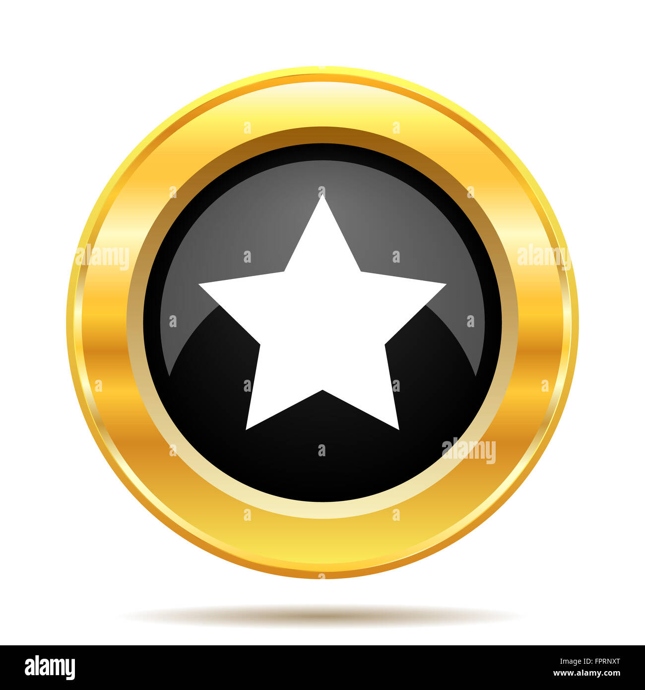Favorite icon. Internet button on white background Stock Photo - Alamy