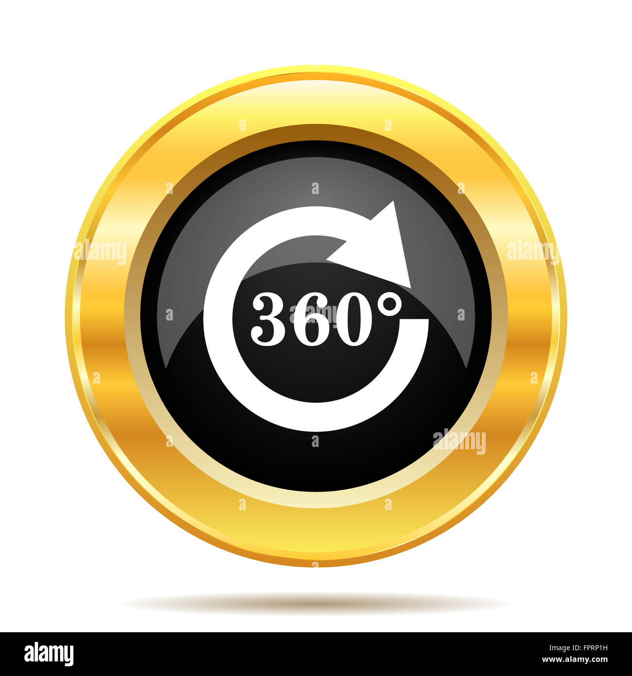 Reload 360 icon. Internet button on white background Stock Photo - Alamy