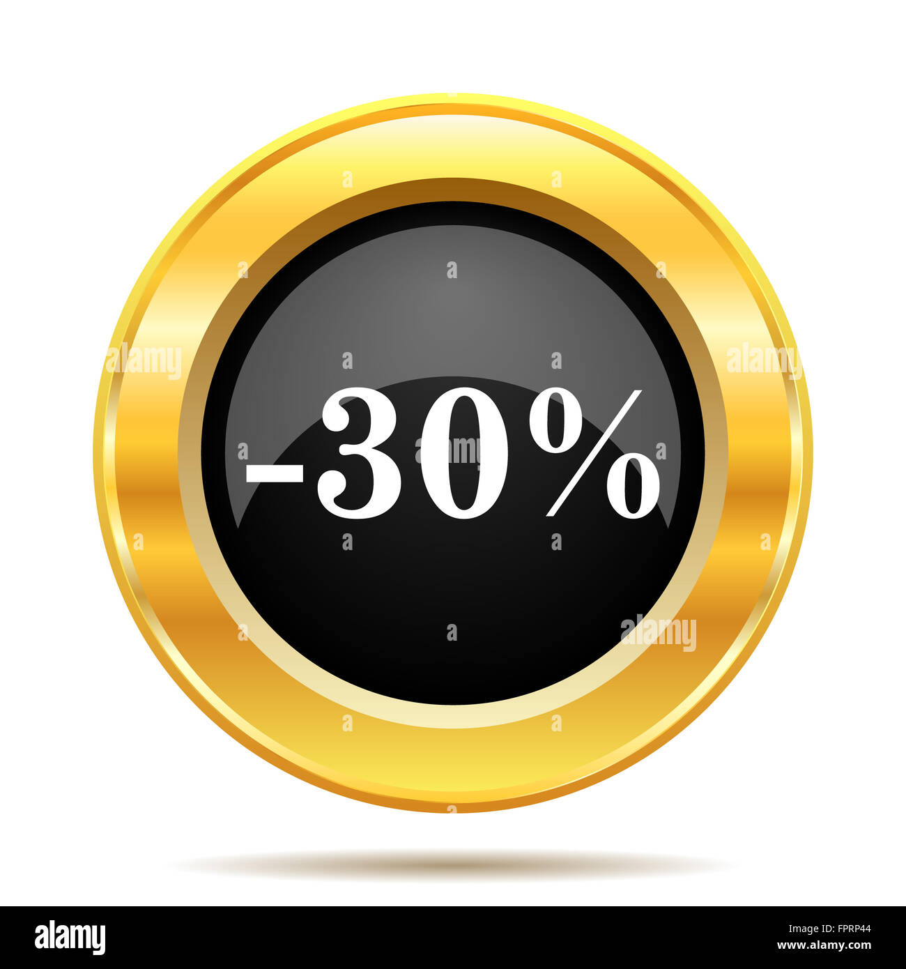 30 percent discount icon. Internet button on white background Stock ...
