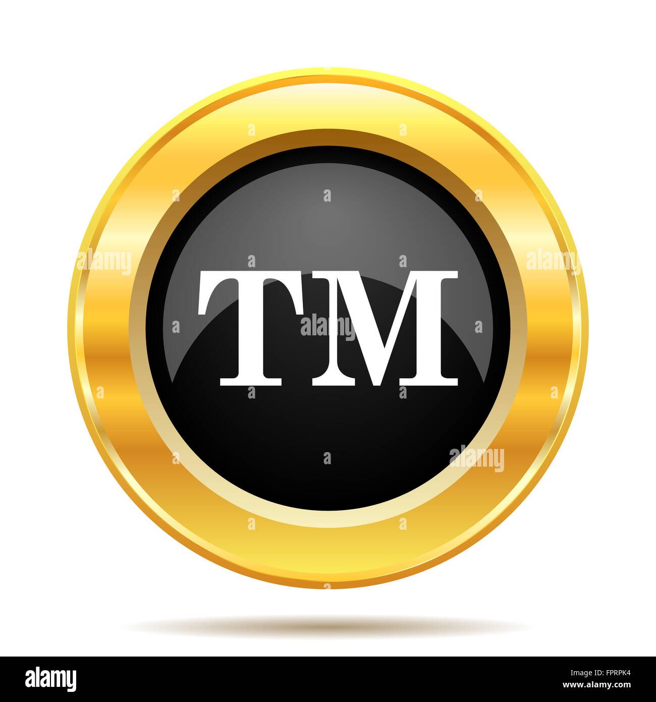 Trade mark icon. Internet button on white background Stock Photo - Alamy