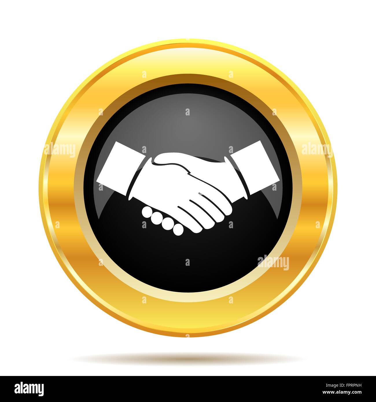 Agreement icon. Internet button on white background. Stock Photo