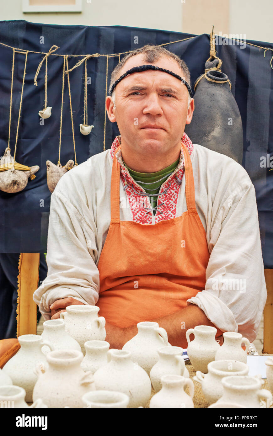 The folk masterman and their works. The fair of folk crafts and arts