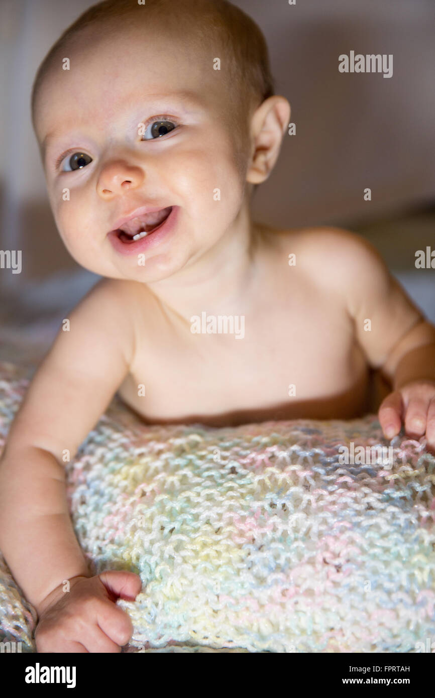 Happy Baby Girl Stock Photo