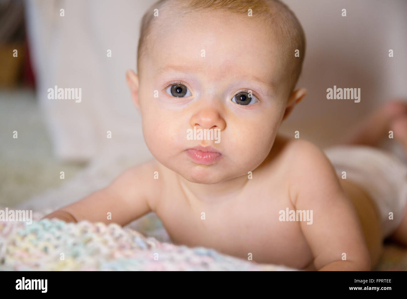 Happy Baby Girl Stock Photo - Alamy