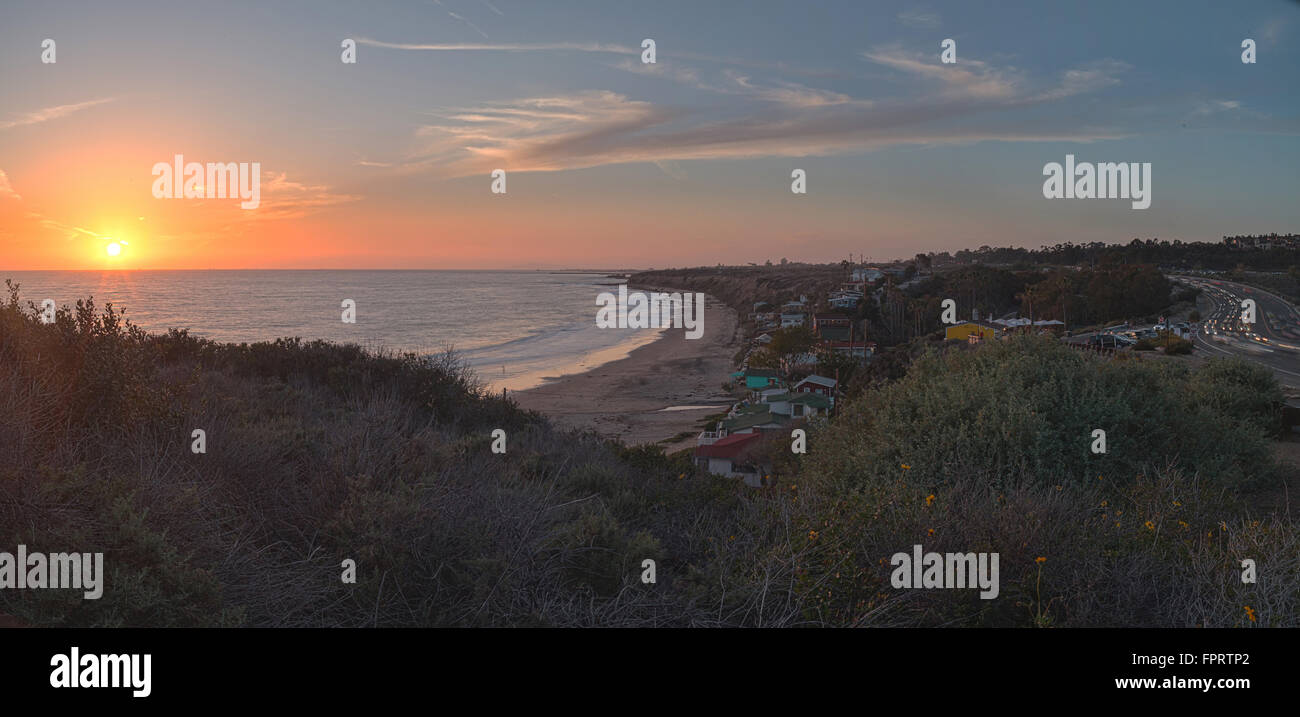 Cottages Along Crystal Cove Beach On The Newport Beach And Laguna