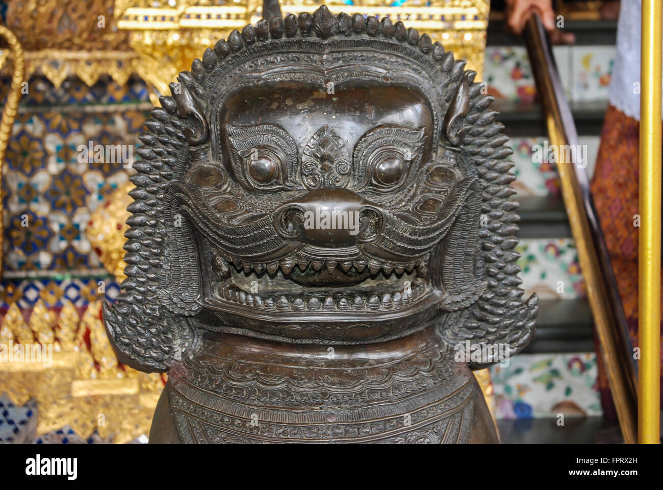 Mythical beast at the King's Palace in Bangkok, Thailand. Stock Photo