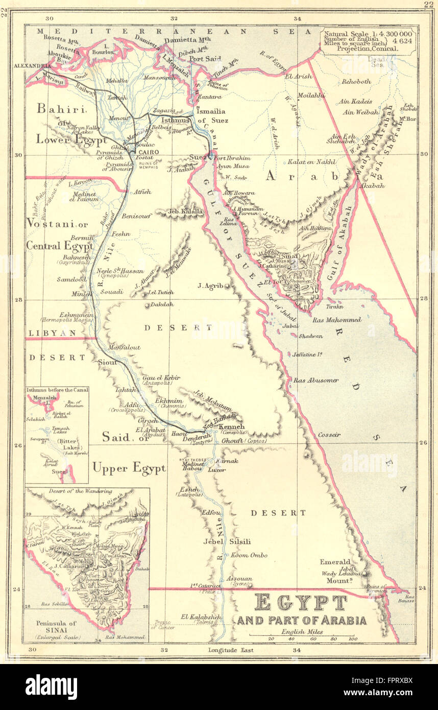 Map of egypt and sudan hi-res stock photography and images - Alamy
