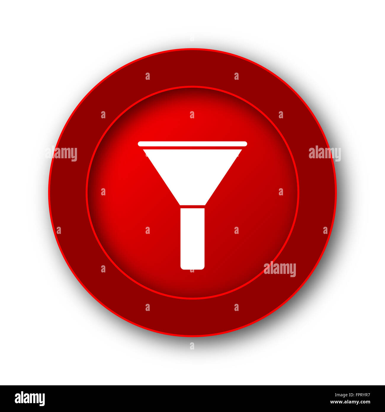 Filter icon. Internet button on white background Stock Photo - Alamy