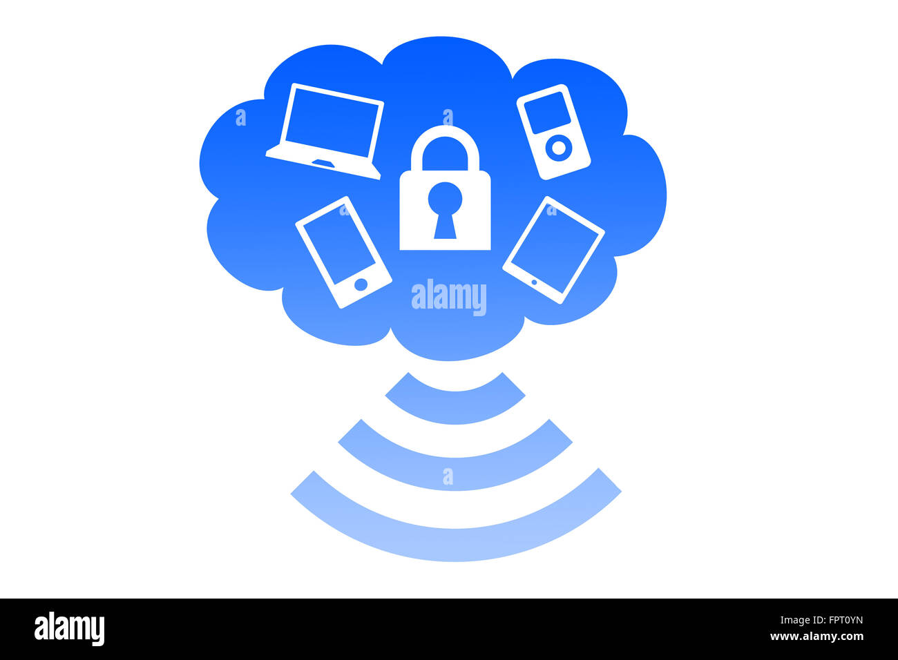 Cloud computing Stock Photo