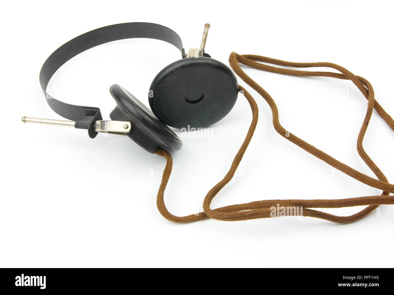 Antique headphones hi res stock photography and images Alamy