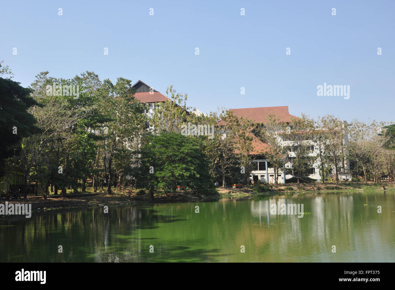 Makassar, Indonesia. Universitas Hasanuddin reservoir Stock Photo