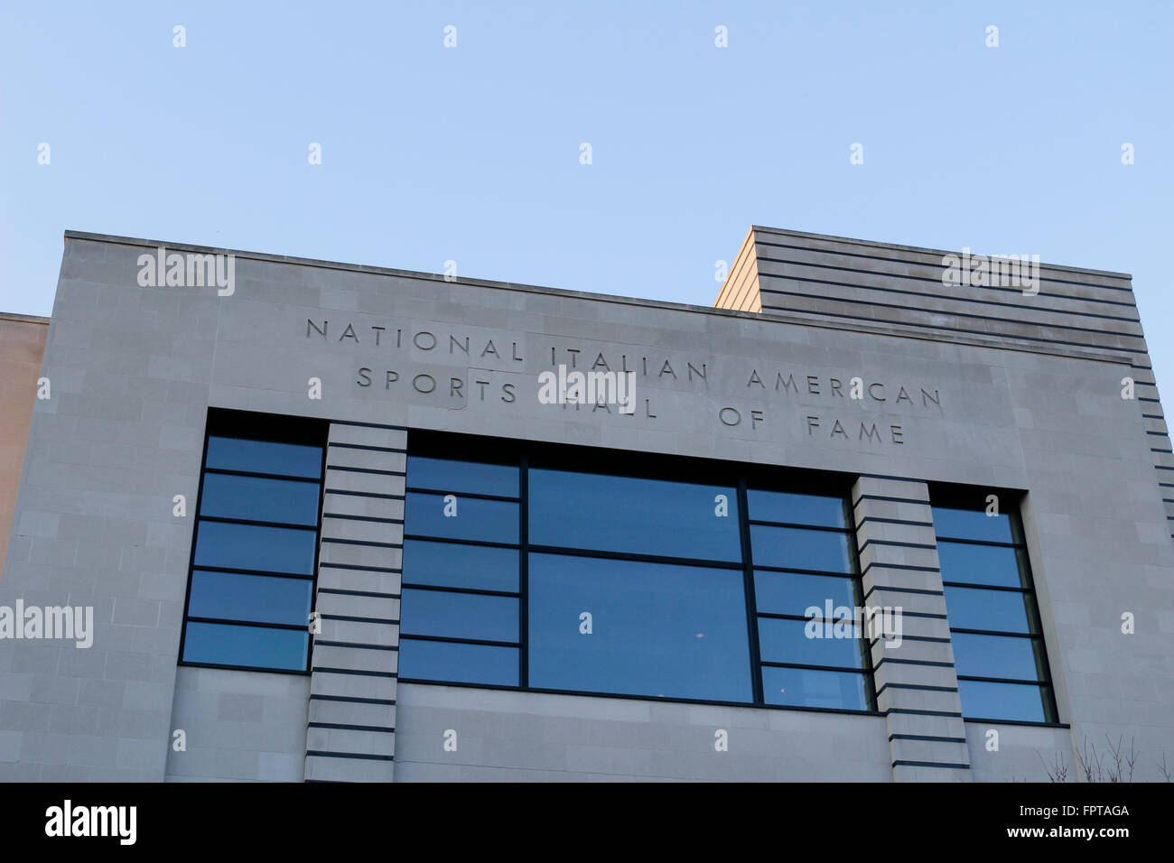 National Italian American Sports Hall of Fame. Chicago, Illinois Stock