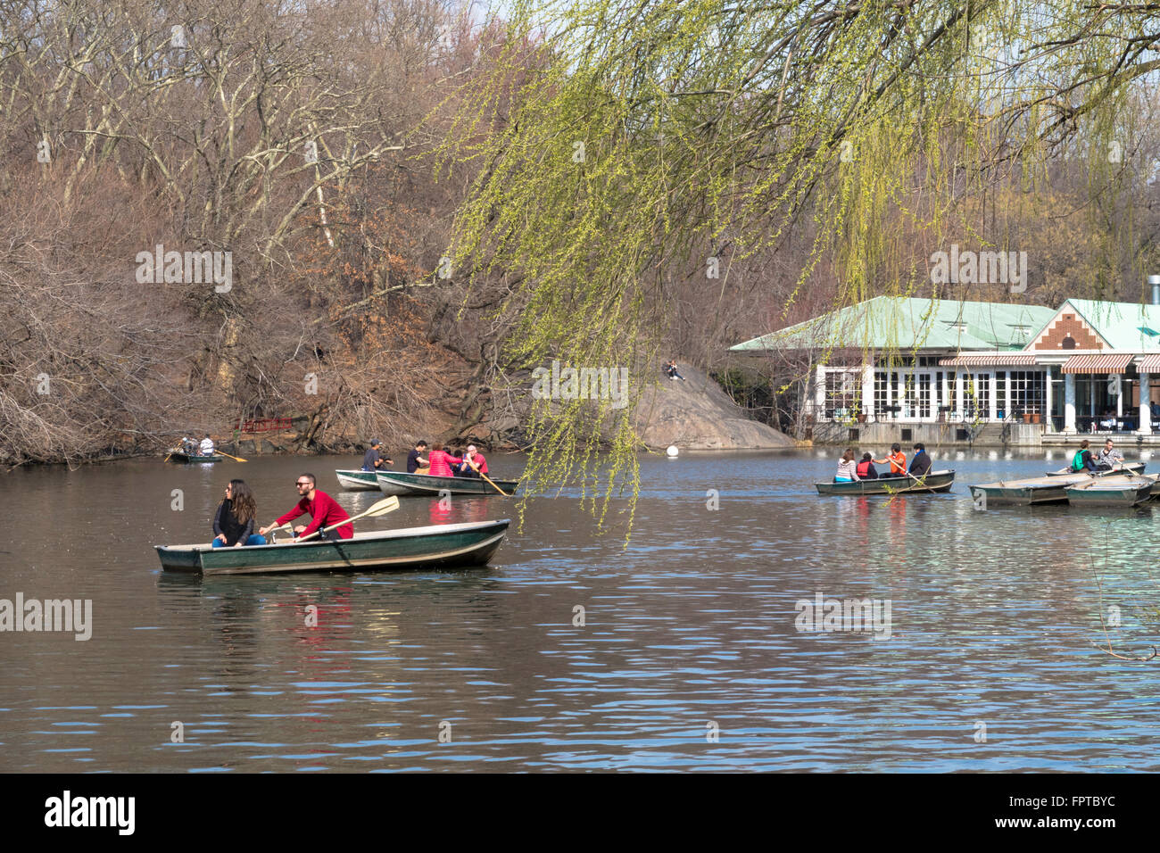 Rowboats on The Lake, Central Park, NYC Stock Photo Alamy