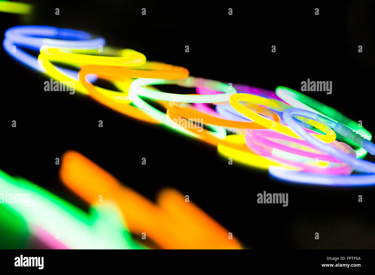 colored lights fluorescent neon Stock Photo Alamy