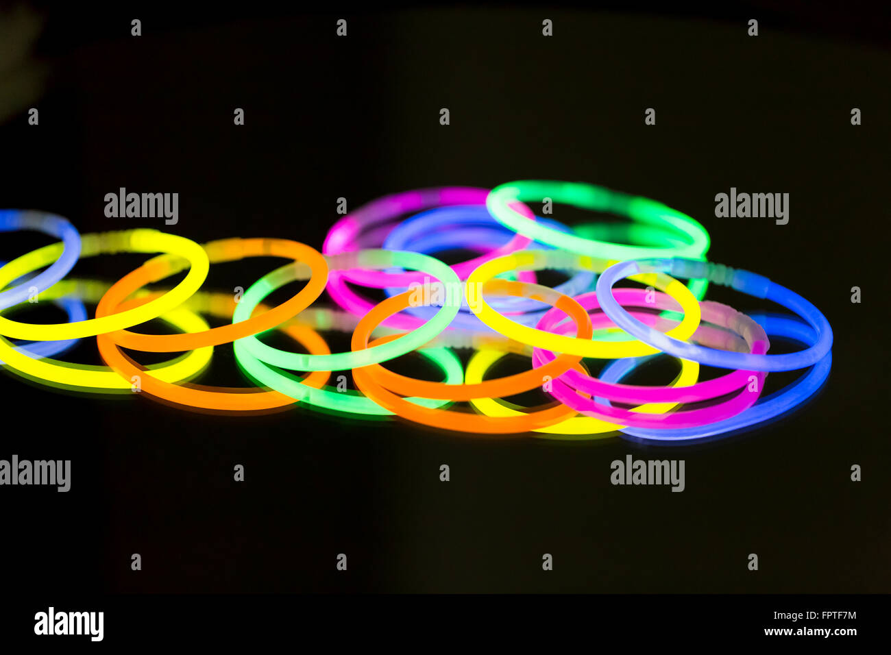 colored lights fluorescent neon Stock Photo Alamy