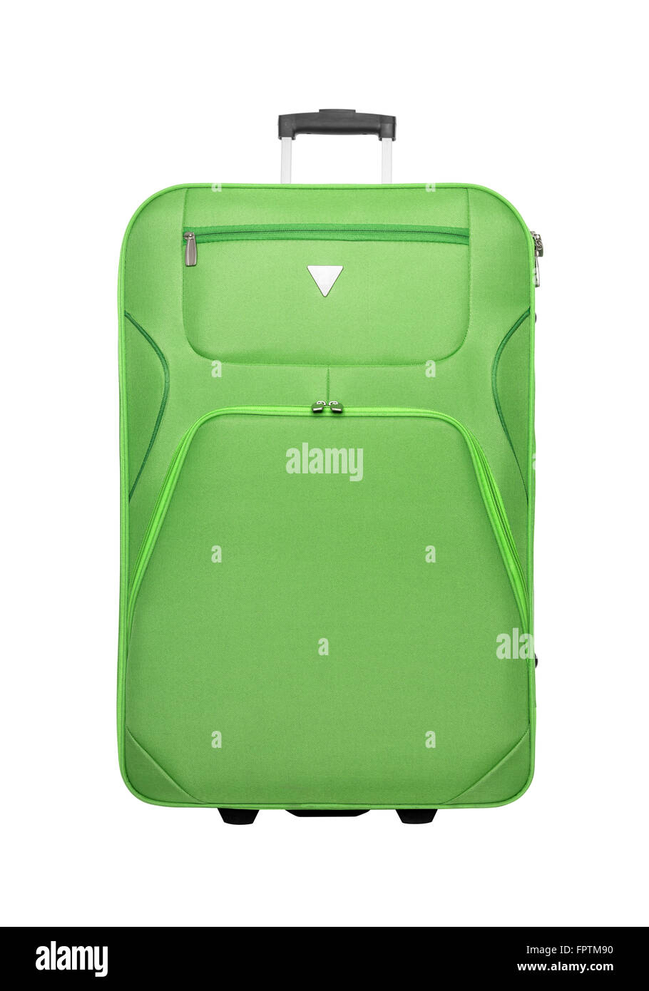 Green suitcase isolated Stock Photo Alamy