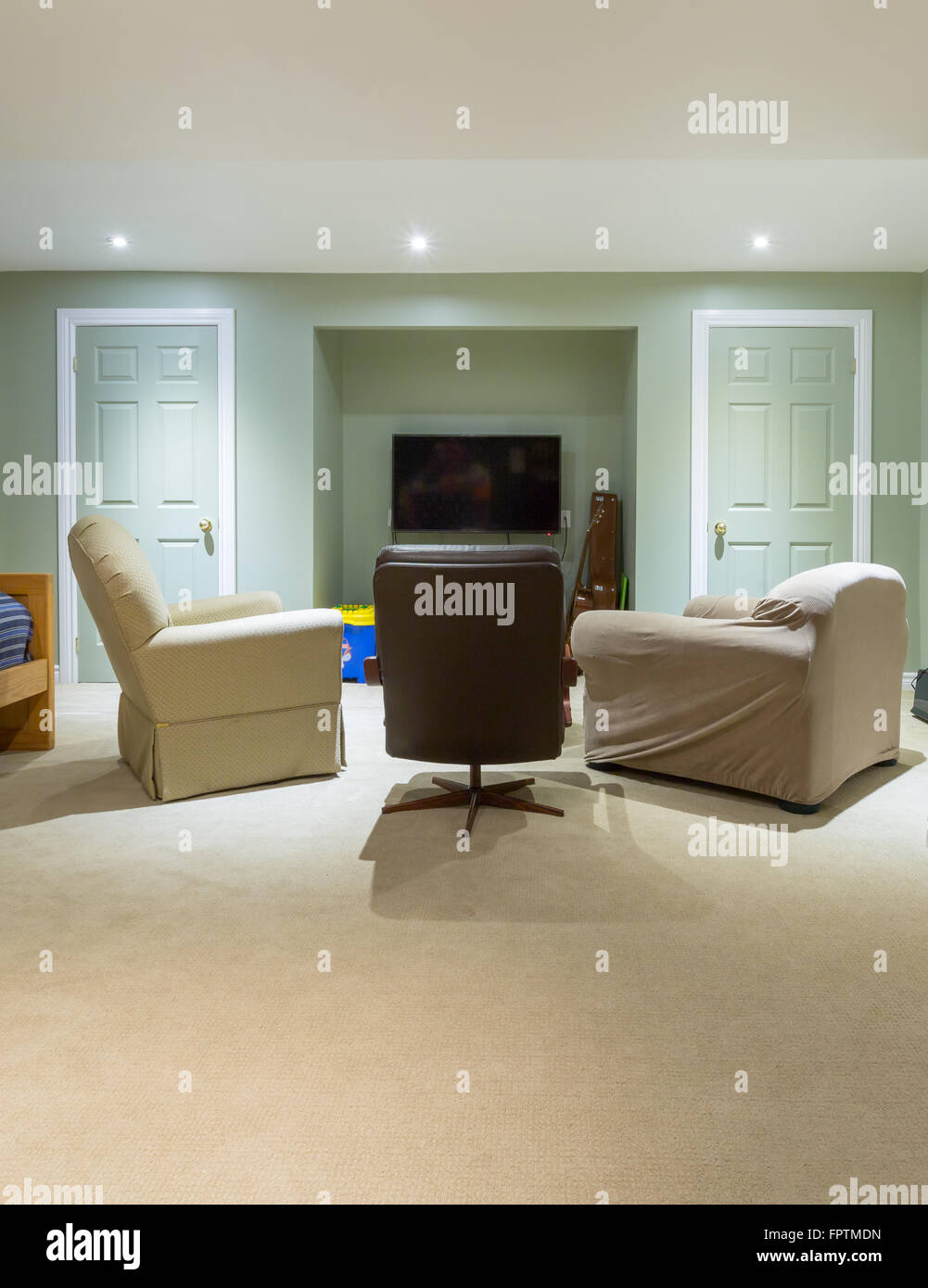 Basement Interior design in a new house Stock Photo - Alamy