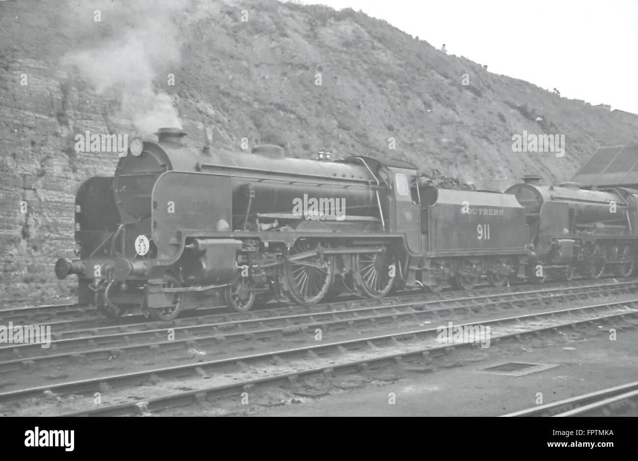 Southern Railway V Class 'Schools' 4-4-0 No.911 'Dover' built 1933 at Ashford Stock Photo